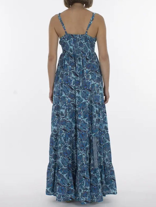 Haljina s bretelama i volanima