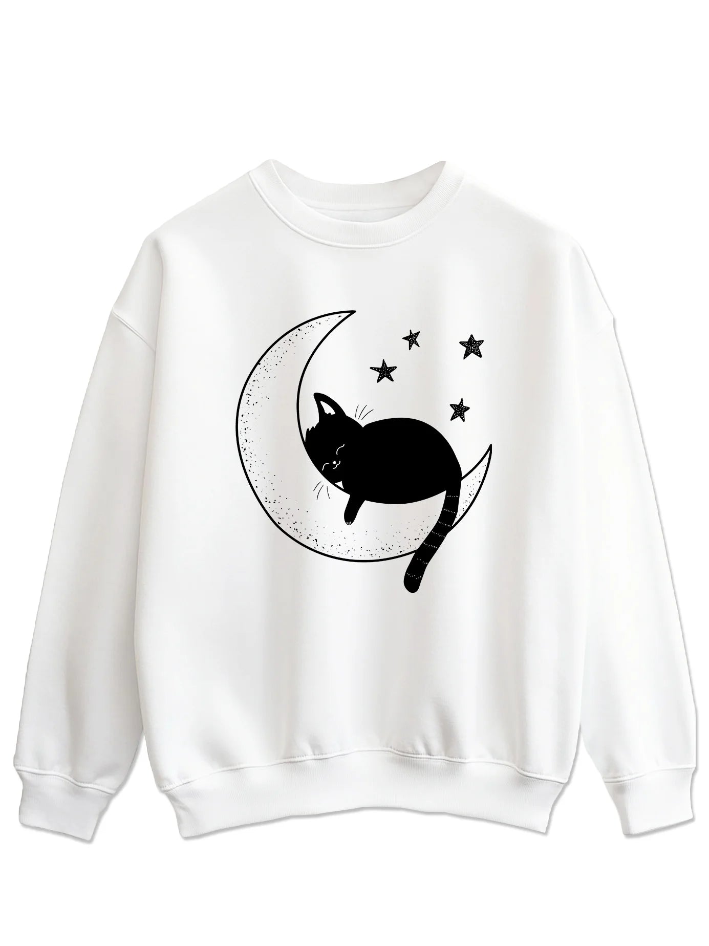 Cat and moon - Majica dugi rukavi