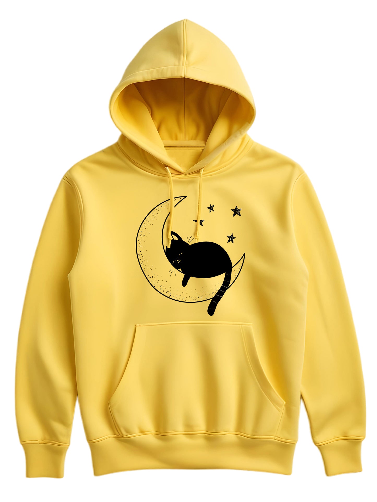 Cat and moon - Hoodie dugi rukavi