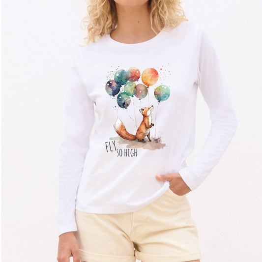 Fly so high - Pamučna majica dugi rukavi
