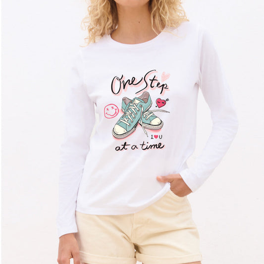One step at a time - Pamučna majica dugi rukavi