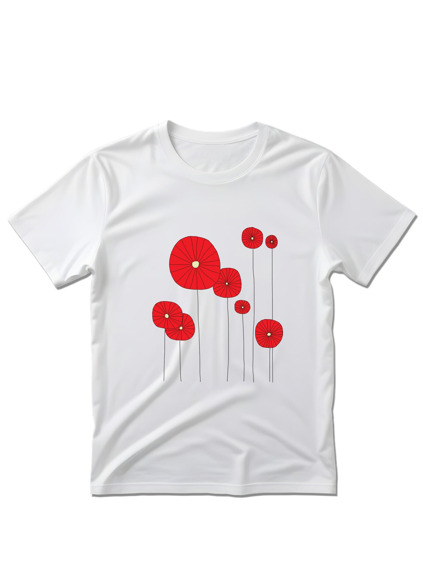 Poppies - Majica kratki rukavi bijela L
