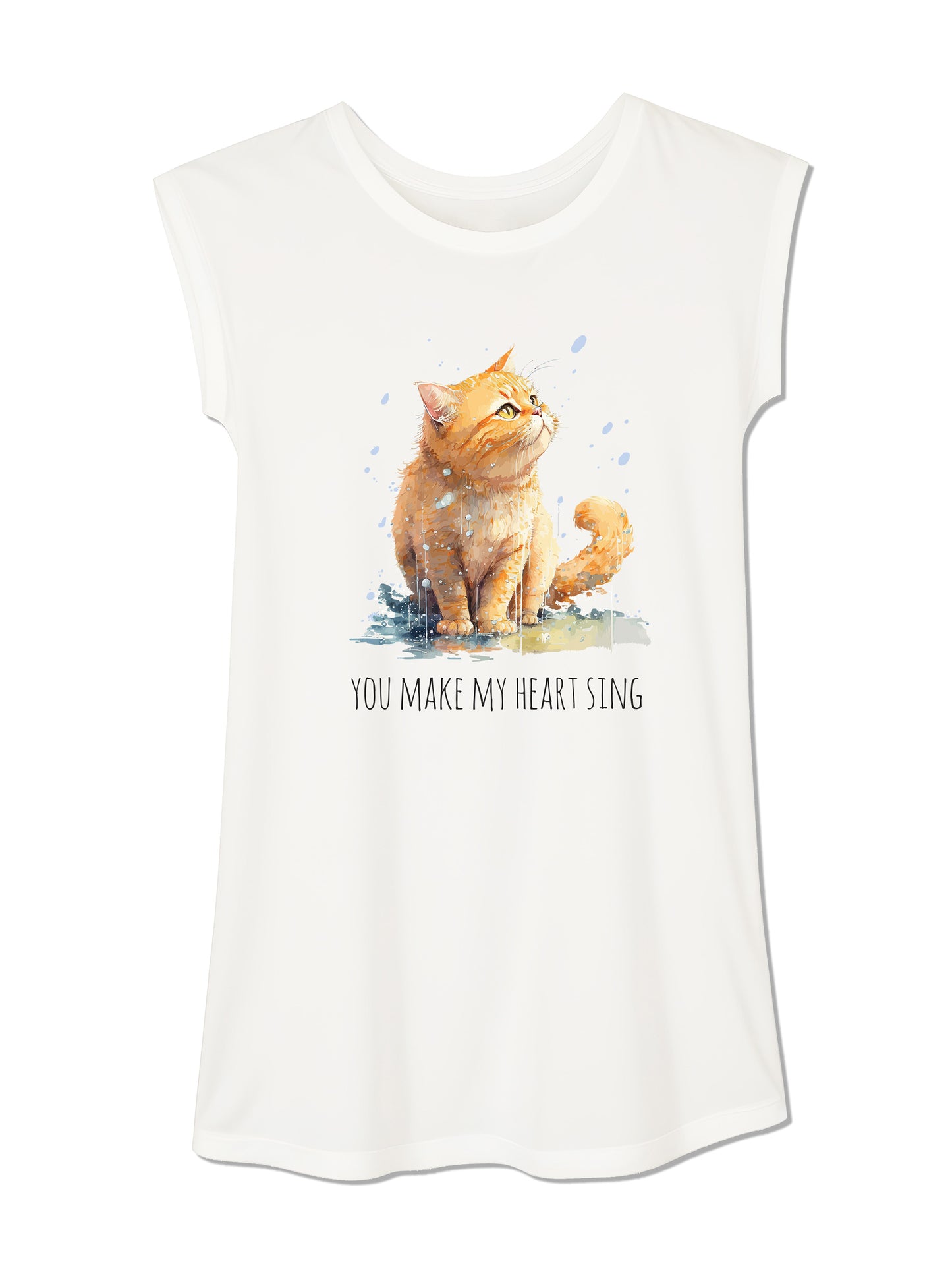 You make my heart sing - Tunika kratki rukavi