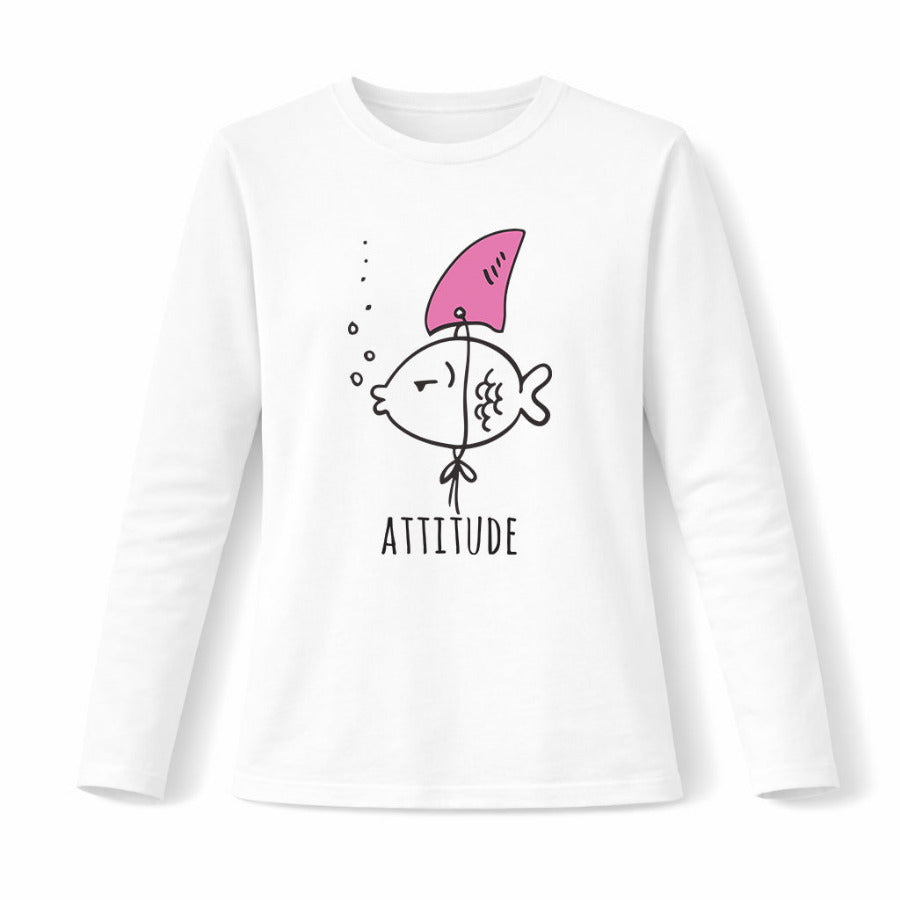 Attitude - Pamučna majica dugi rukavi