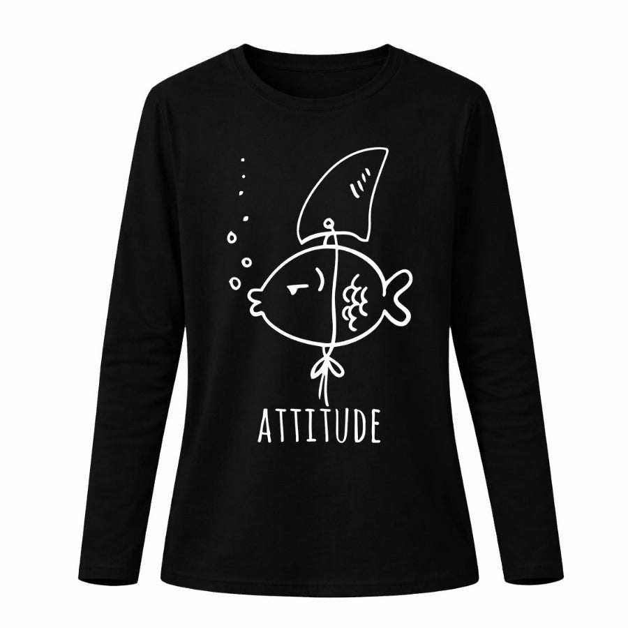 Attitude - Pamučna majica dugi rukavi