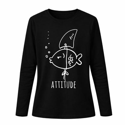 Attitude - Pamučna majica dugi rukavi