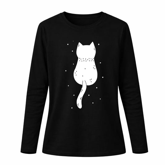 Cat back - Pamučna majica dugi rukavi