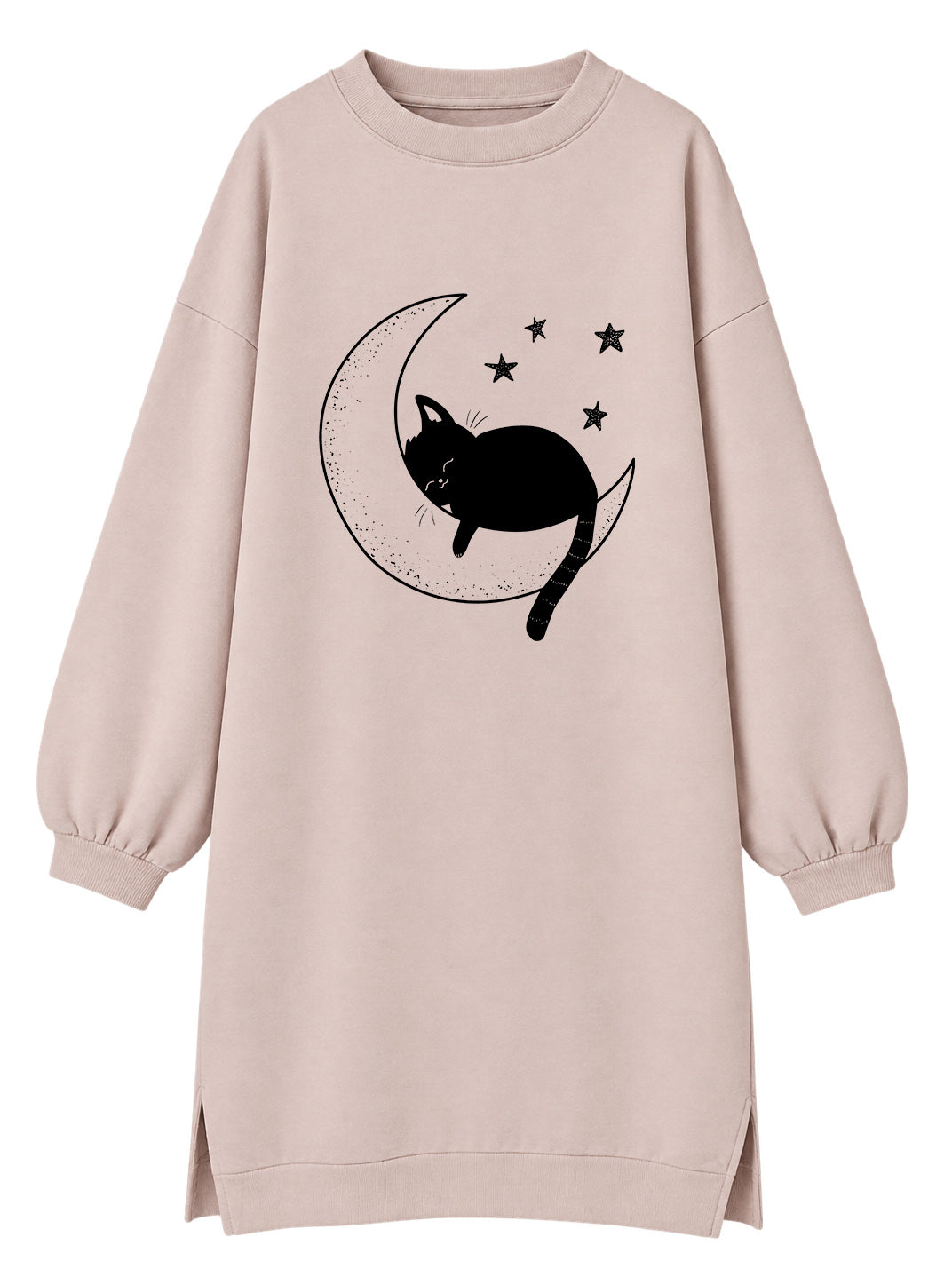 Cat and moon - Tunika dugi rukavi