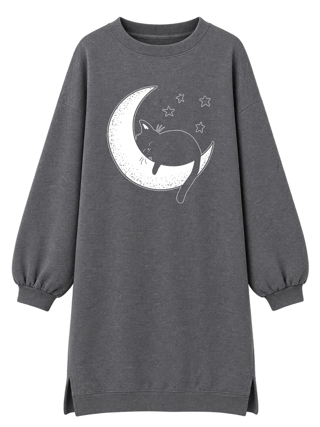 Cat and moon - Tunika dugi rukavi