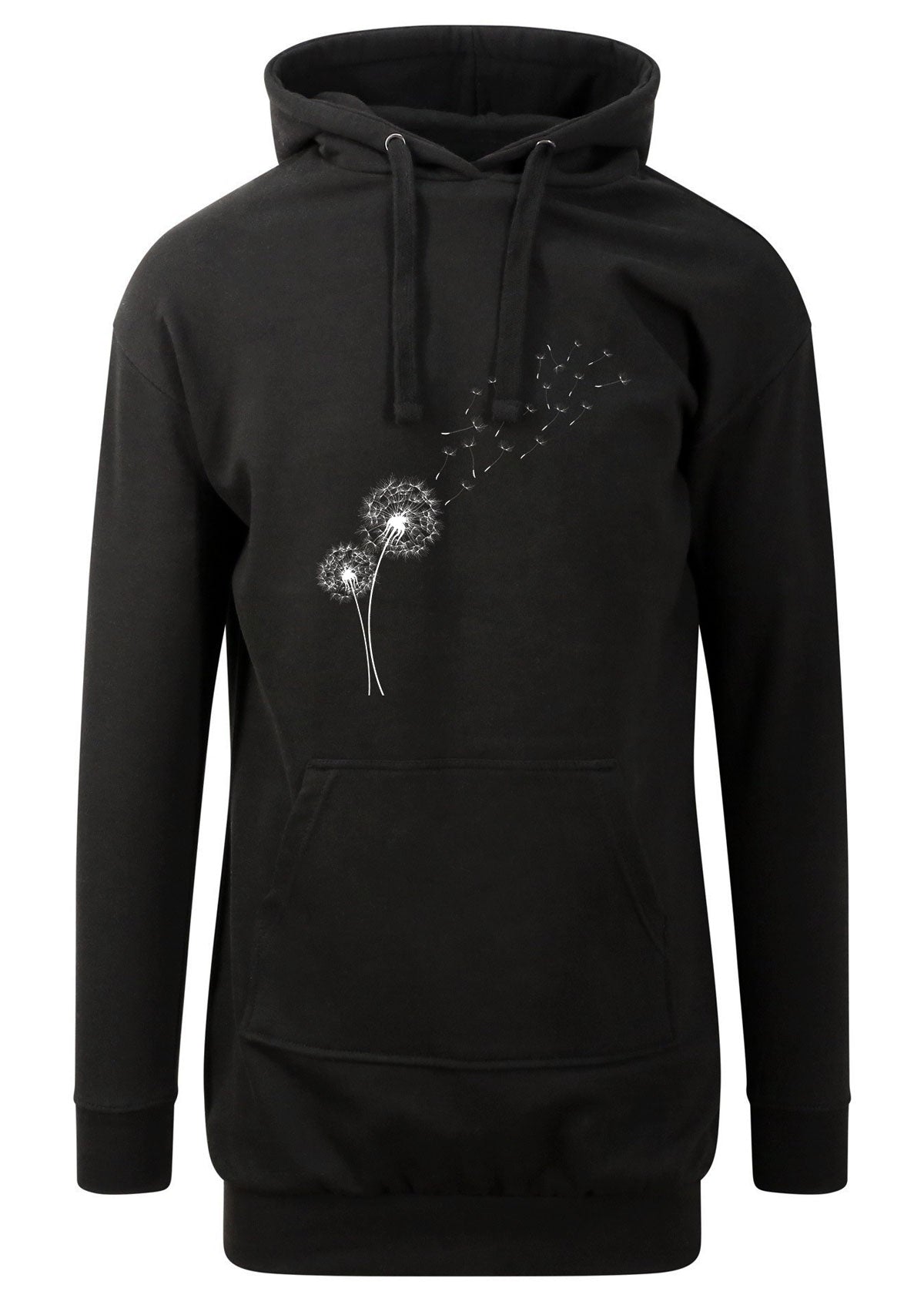 Dandelion - Hoodie haljina crna S