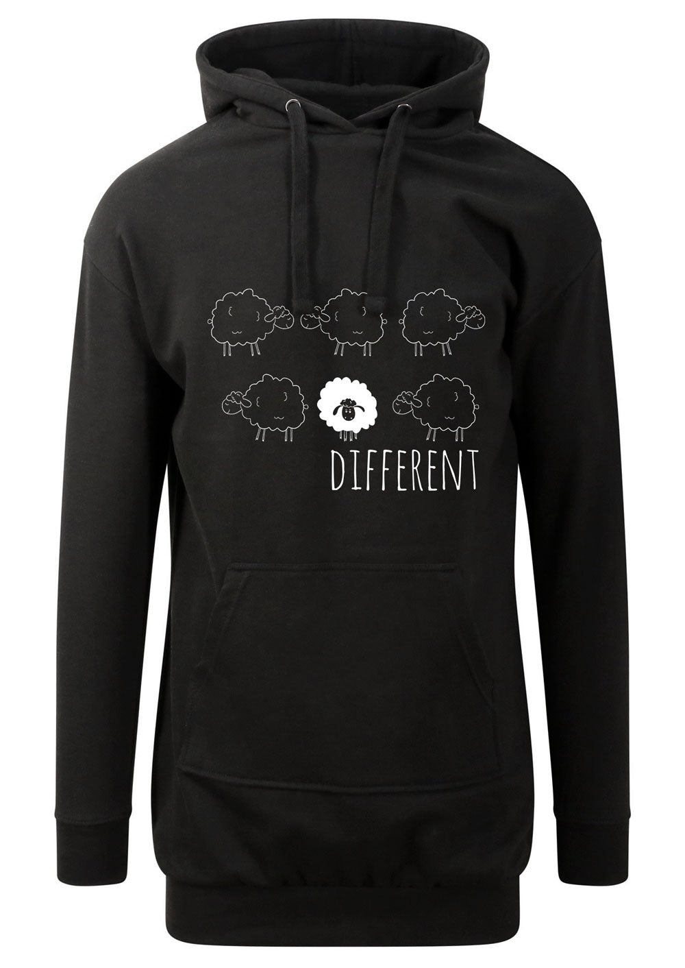 Different - Hoodie haljina crna L