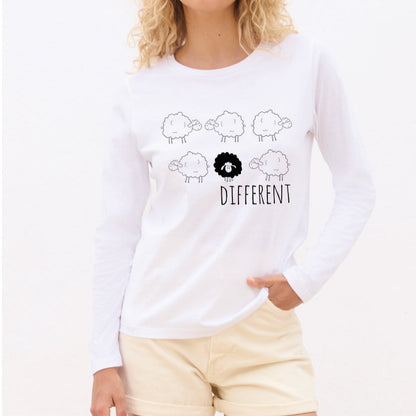 Different - Pamučna majica dugi rukavi