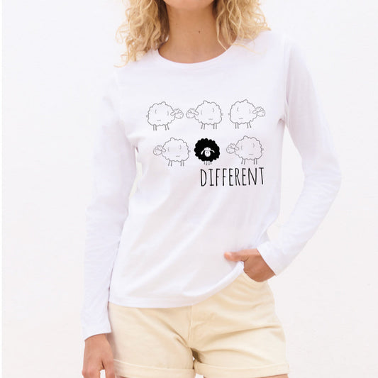 Different - Pamučna majica dugi rukavi
