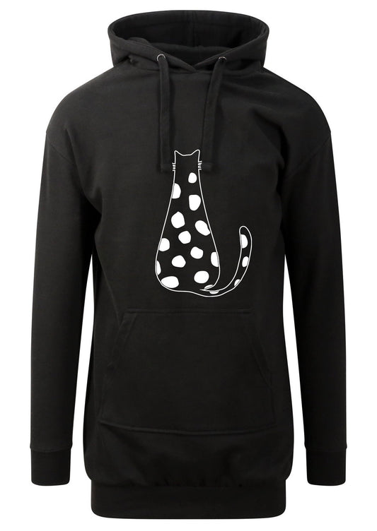 Dot cat  - Hoodie haljina