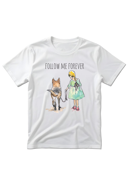 Follow me forever - Majica kratki rukavi bijela M