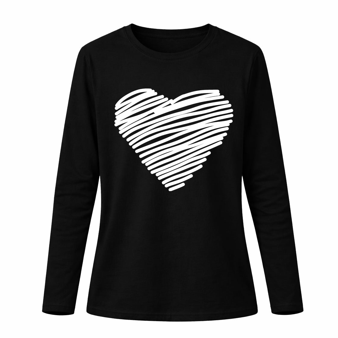 Heart - Pamučna majica dugi rukavi