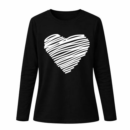 Heart - Pamučna majica dugi rukavi