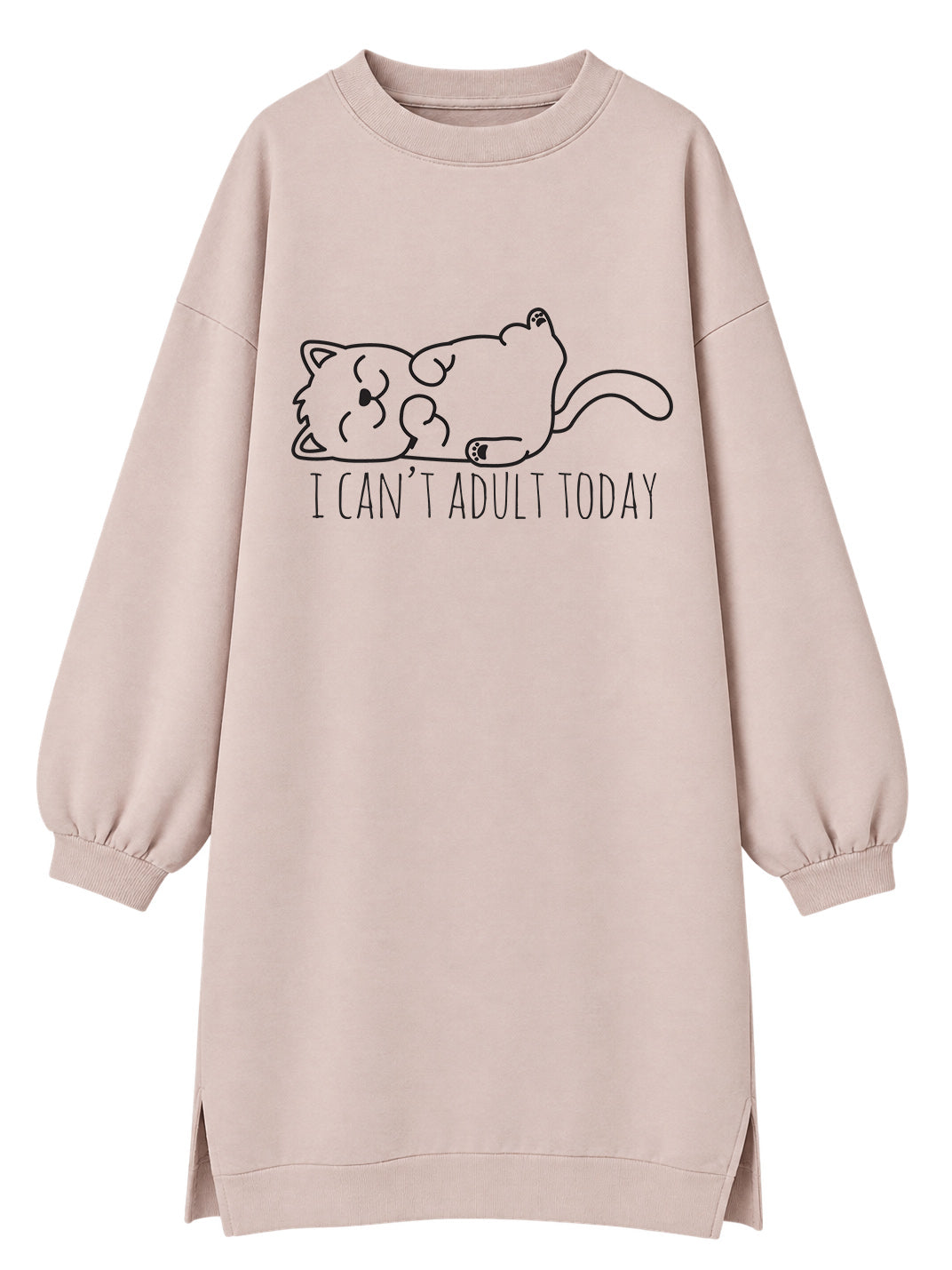 I can't adult today - Tunika dugi rukavi