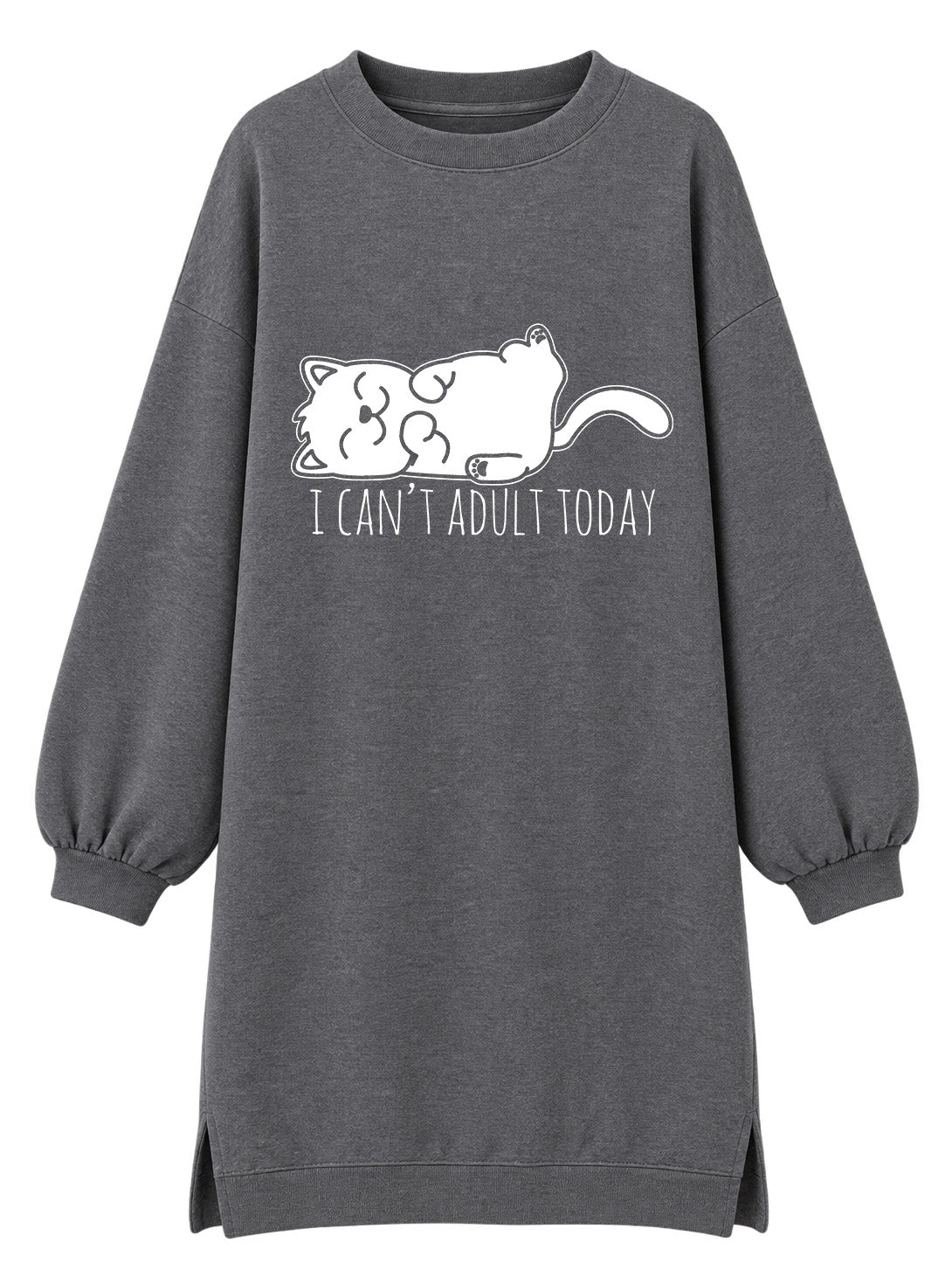 I can't adult today - Tunika dugi rukavi