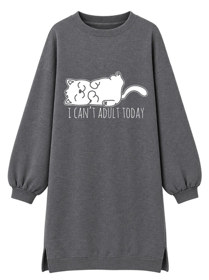 I can't adult today - Tunika dugi rukavi