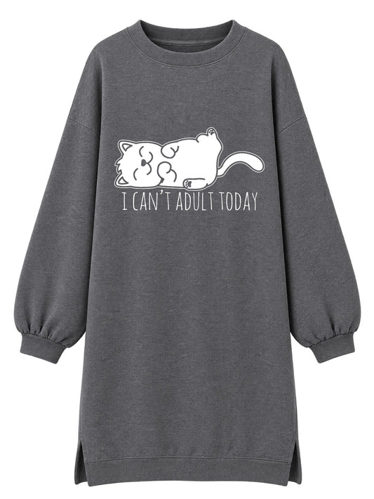 I can't adult today - Tunika dugi rukavi
