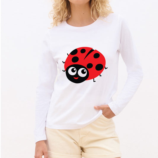 Ladybug - Pamučna majica dugi rukavi
