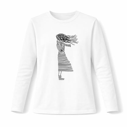 Lines - Pamučna majica dugi rukavi