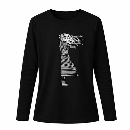 Lines - Pamučna majica dugi rukavi