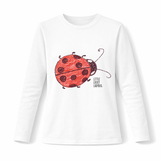 Little lucky ladibug - Pamučna majica dugi rukavi