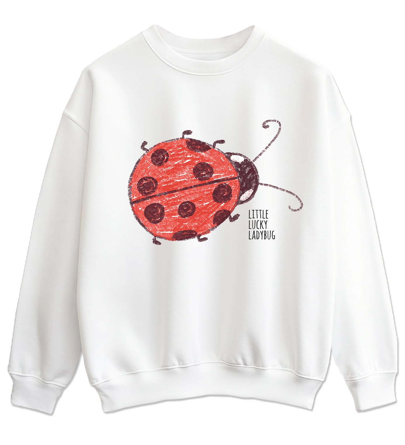 Little lucky ladybug - Majica dugi rukavi bijela XXL