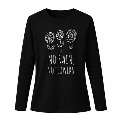 No rain, no flowers - Pamučna majica dugi rukavi