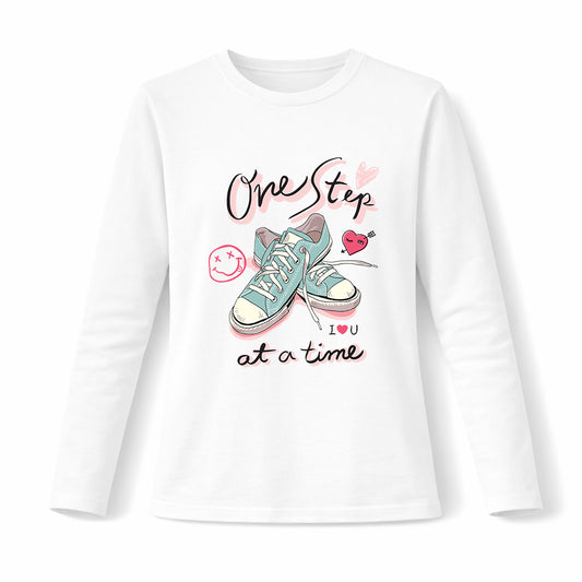 One step at a time - Pamučna majica dugi rukavi