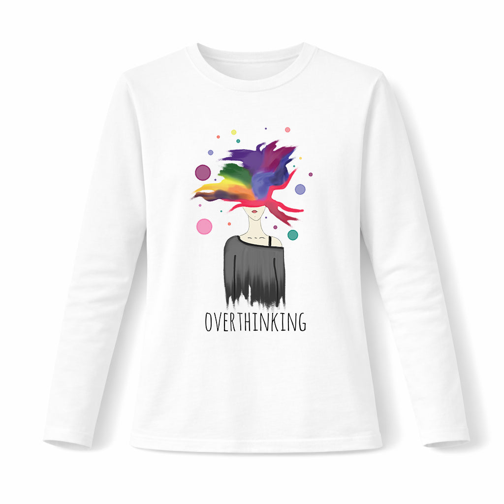Overthinking - Pamučna majica dugi rukavi