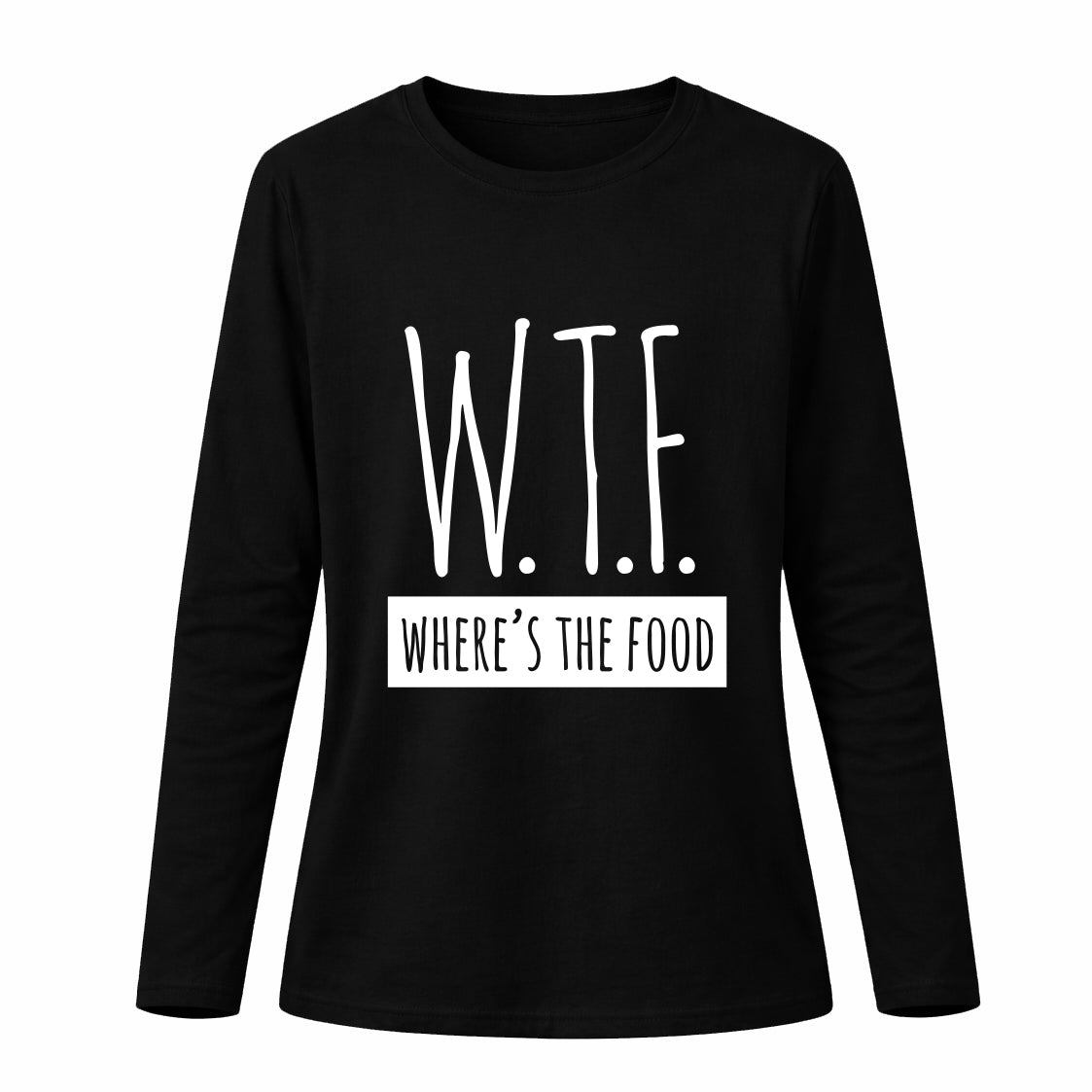 WTF - where's the food - Pamučna majica dugi rukavi