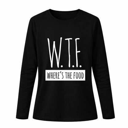 WTF - where's the food - Pamučna majica dugi rukavi